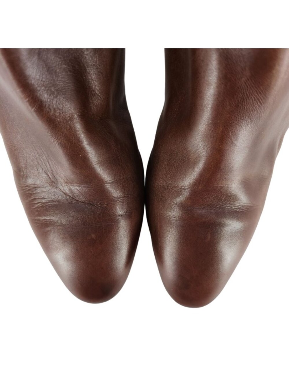 Vintage Italian Calfskin Bally Womens Size 7.5M Brown Soft Leather Luxury Boots - Picture 15 of 16